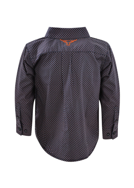 Pure Western Boys Bradley Print L/S Shirt