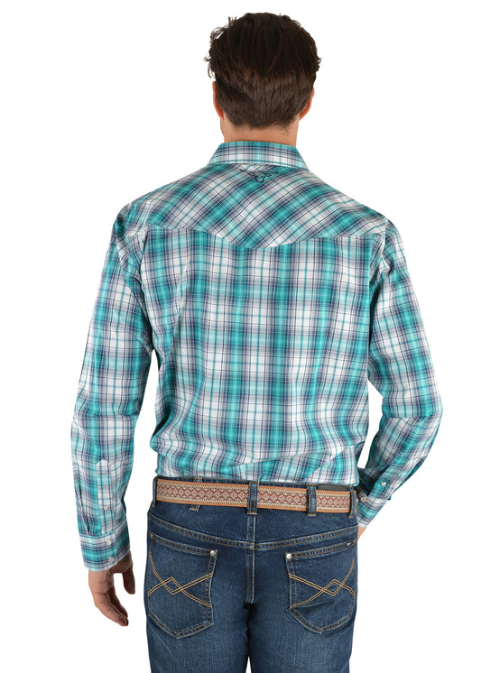 Pure Western Mens David Check Western L/S Shirt - P2S1100580