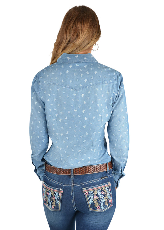 Pure Western Ladies L/S Shirt - P2S2127627