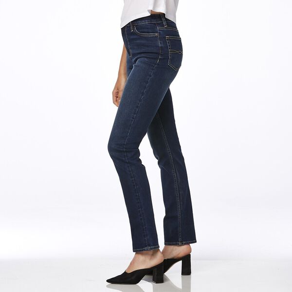 Lee Riders Ladies Classic Mid Straight Deep Indigo Jean - ON SALE