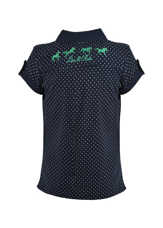 Thomas Cook Girls Paige S/S Polo - Dark Navy/White