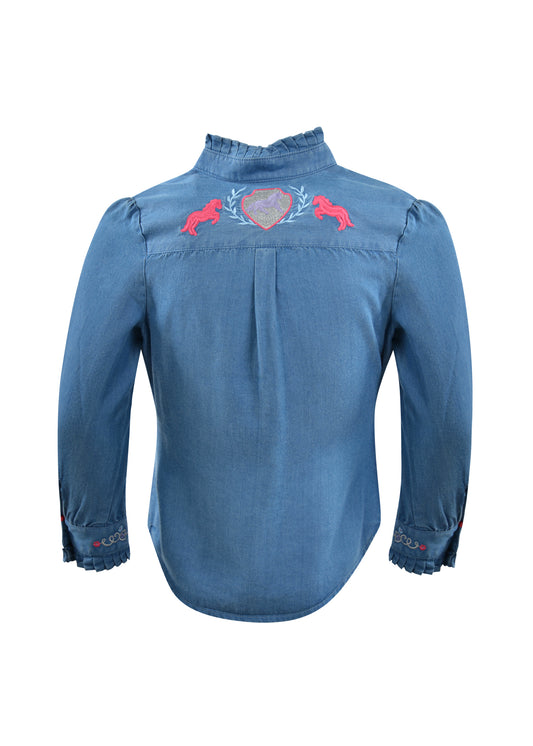 Thomas Cook Girls Laura L/S Shirt - Blue