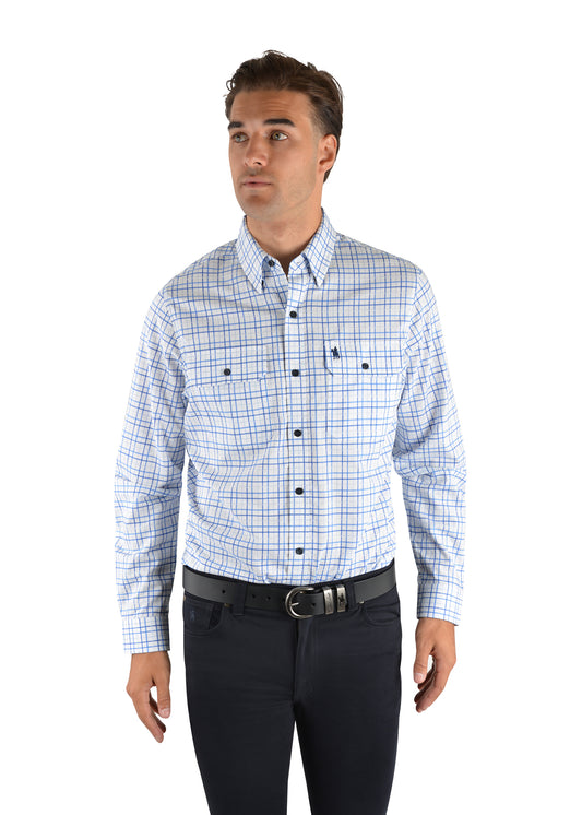 Thomas Cook Mens Wilkinson Check 2-Pocket Long Sleeve Shirt - T2S1115026