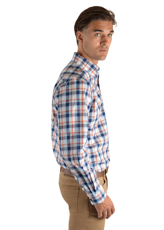 Thomas Cook Mens Albert Check 2-Pocket Long Sleeve Shirt - ON SALE
