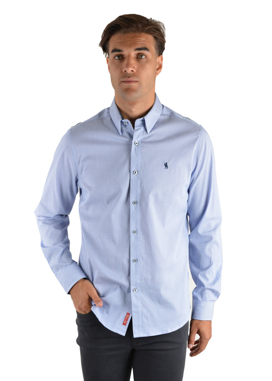 Thomas Cook Mens Kent Stripe Tailored L/S Shirt