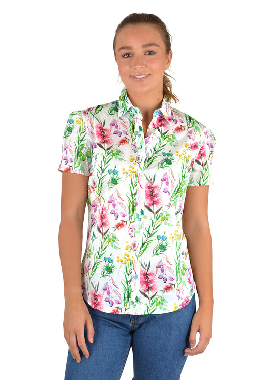 Thomas Cook Ladies  Claire Pin Tuck Short Sleeve Shirt - T2S2113040