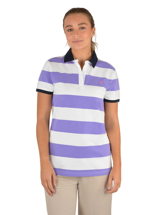 Thomas Cook Ladies Beti Short Sleeve Polo - Purple/White - T2S2523071
