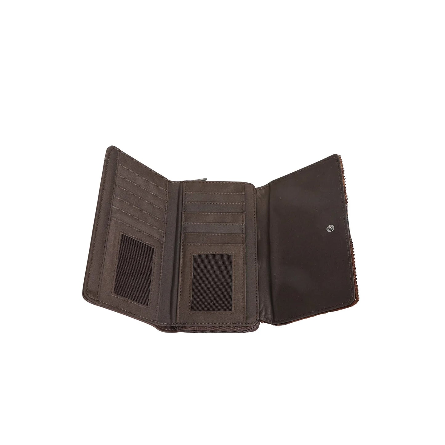 Trinity Ranch Hair-On Cowhide Collection Wallet - Brown - TR133W010BR