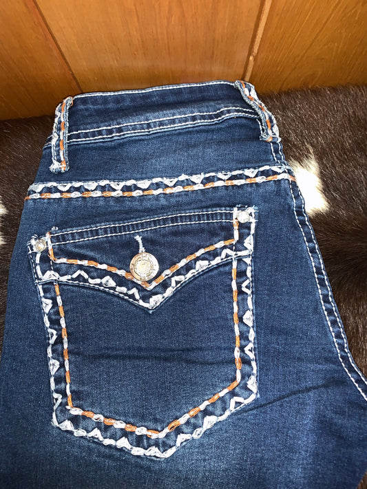 Outback Wild Child Ladies Denim Short - OBWS194004-ON SALE