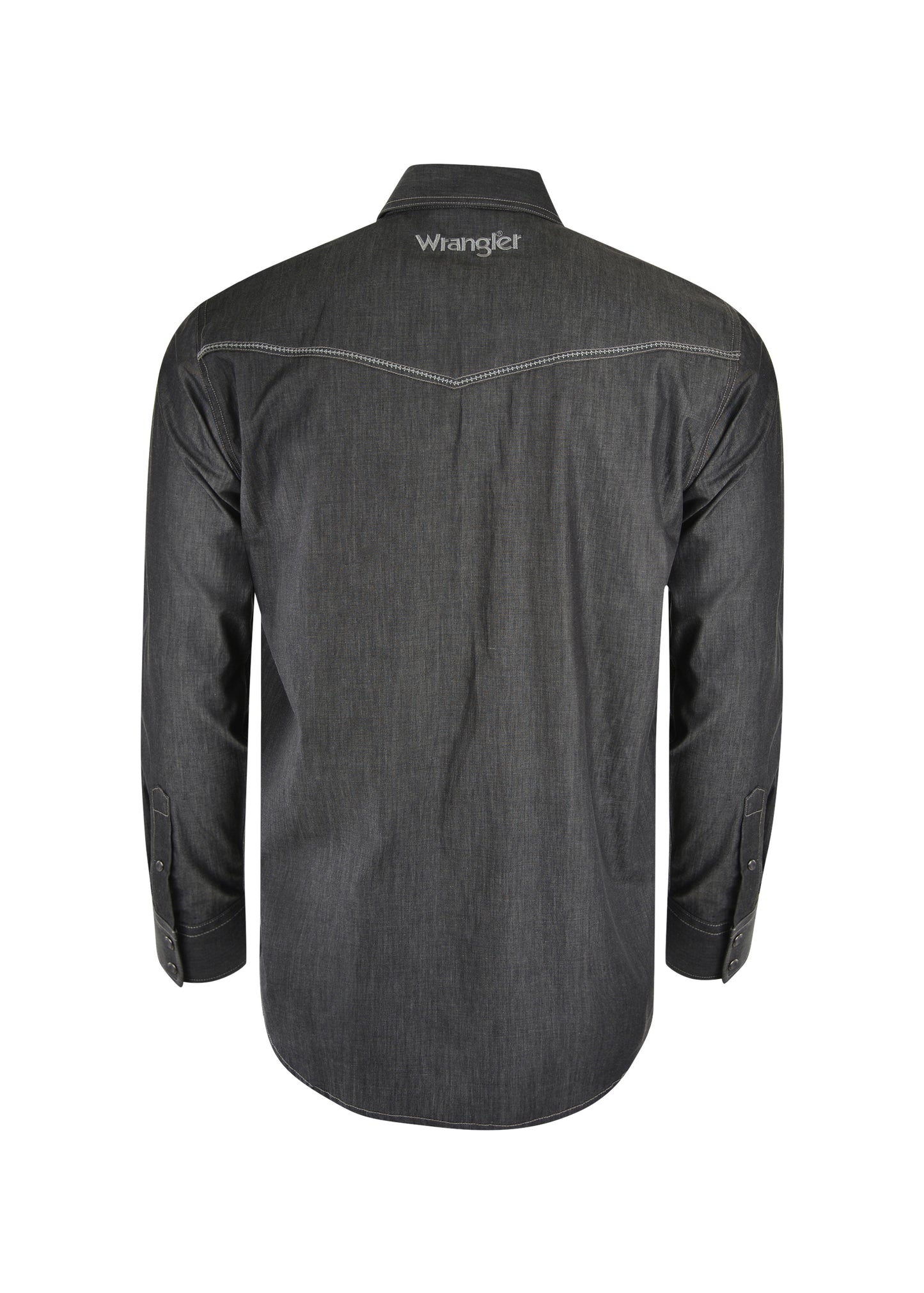 Wrangler Mens Rock 47 Caleb L/S Shirt - Black - On Sale