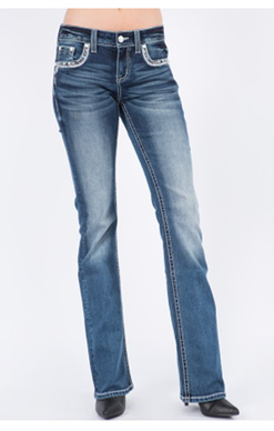 Grace in LA Ladies Easy Fit Jean - EB61459
