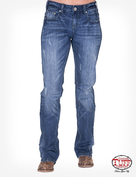 Cowgirl Tuff Ladies Jeans - High Feather