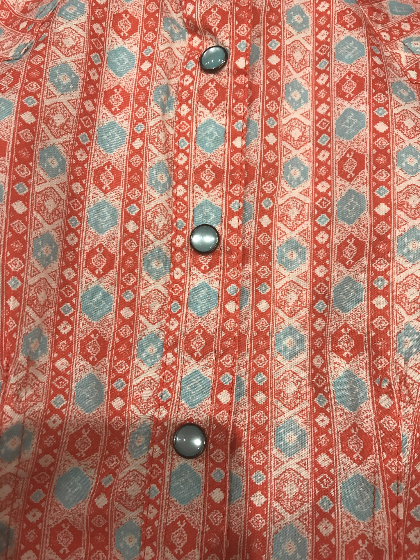 Cruel Girl Coral/ Aqua L/S Shirt - ON SALE