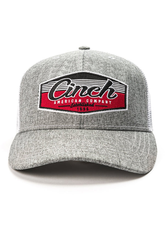 Cinch Mens Grey Logo Cap