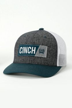 MEN'S CINCH TRUCKER CAP - BLACK / TEAL