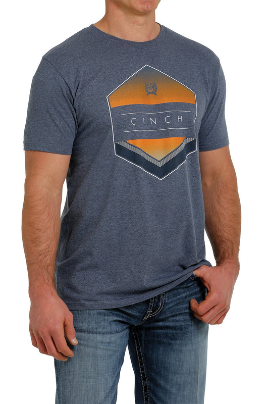 Cinch Mens Crew Neck Logo T Shirt - MTT1690469