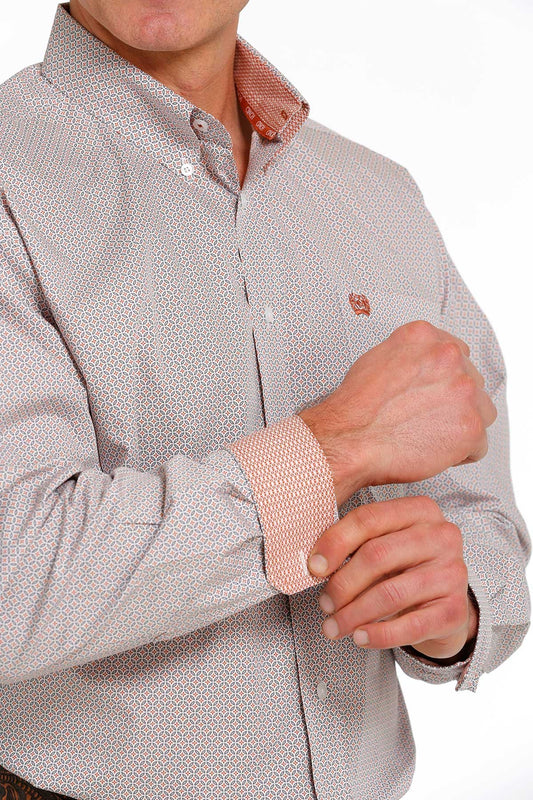 Cinch Mens Geometric Print L/S Shirt - MTW1105502