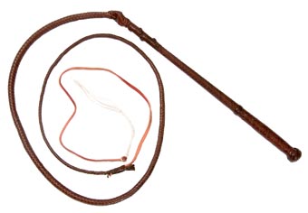 Toowoomba Saddlery Kangaroo Hide Stock Whip. 7ft x 8plait