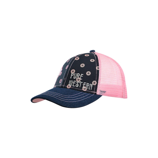 Pure Western Girls Cactus Flower Cap