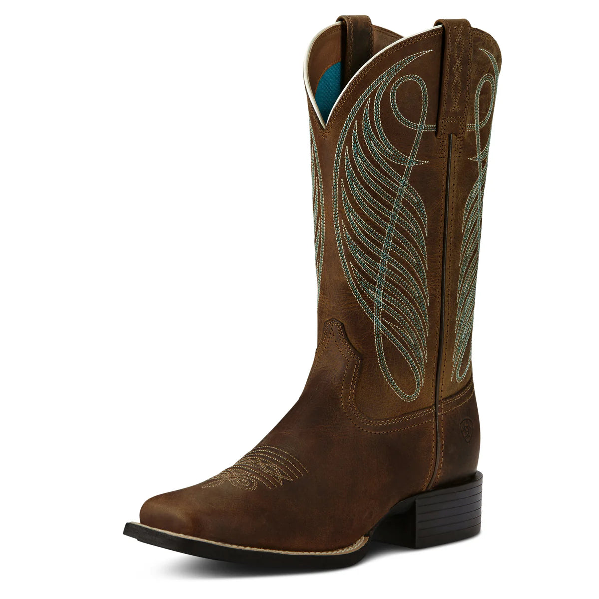 Ariat Ladies Round Up Wide Square Toe Boot - 10018528