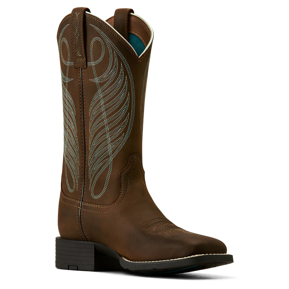 Ariat Ladies Round Up Wide Square Toe Boot - 10018528