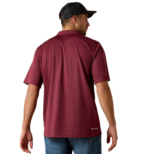 Ariat Mens TEK Polo - 10022856 - Maroon
