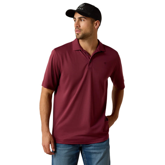Ariat Mens TEK Polo - 10022856 - Maroon
