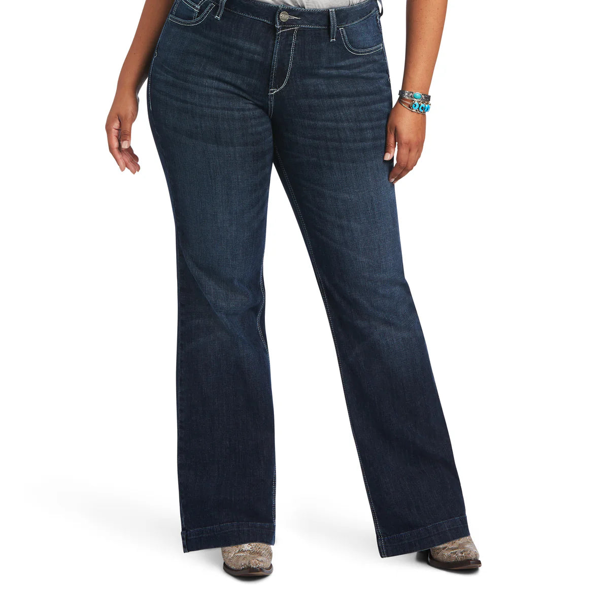 Ariat Ladies Aisha Perfect Rise Trouser Jean Wide Leg - 10040806