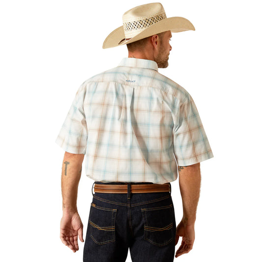 Ariat Mens Pro Series Ellison Classic Fit S/S Shirt - White