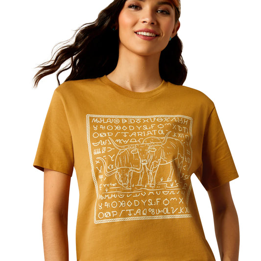 Ariat Ladies Longhorn Brand S/S Tee -10052549