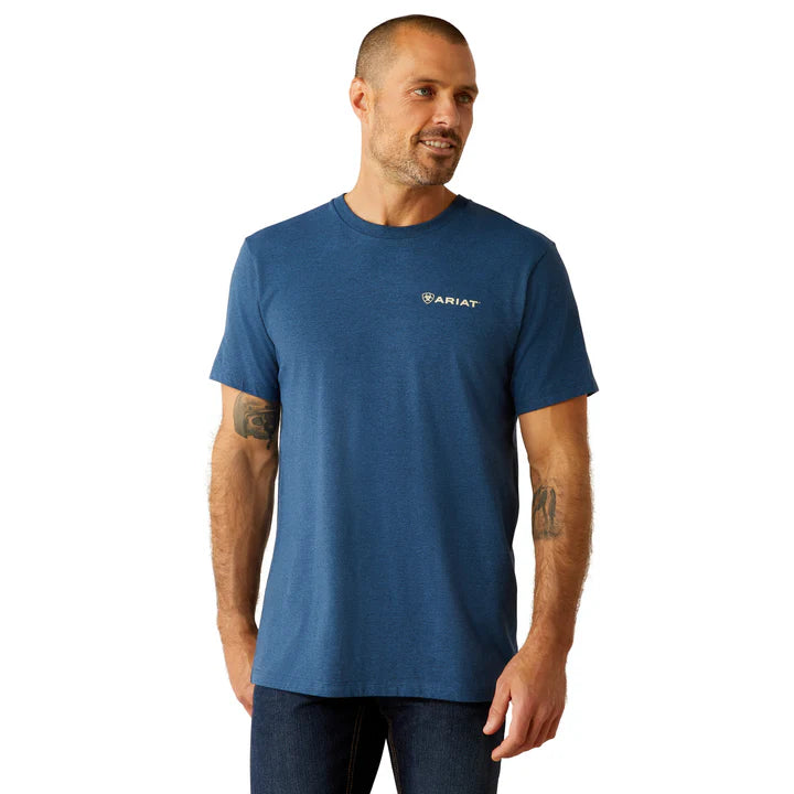 Ariat Mens Line Frame Hex S/S Tee - 10054773