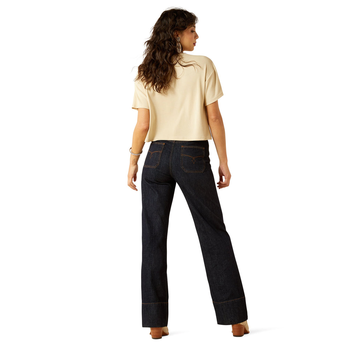 Ariat Ladies Ultra High Rise Tomboy Utility Wide Leg Jeans - 10061760