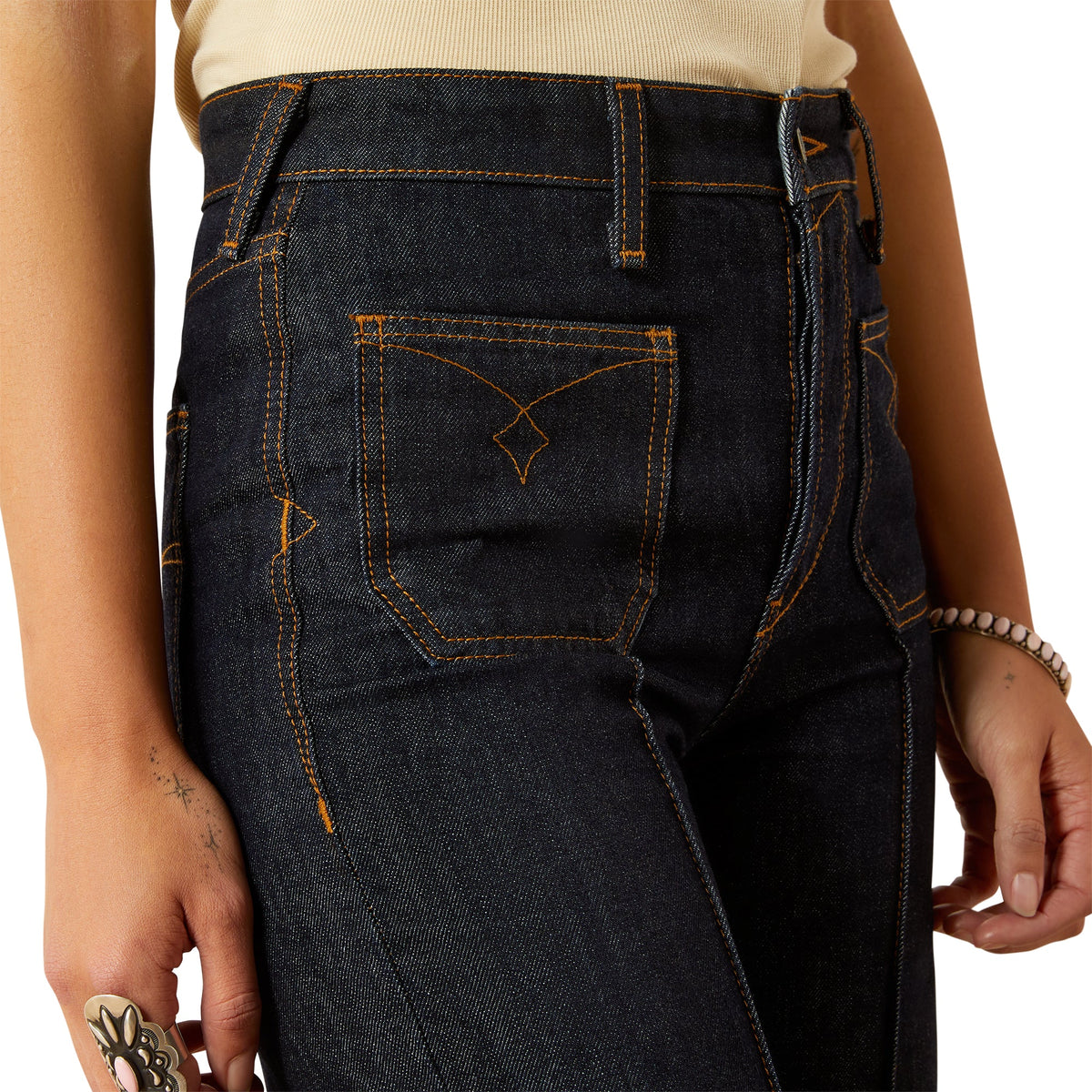 Ariat Ladies Ultra High Rise Tomboy Utility Wide Leg Jeans - 10061760