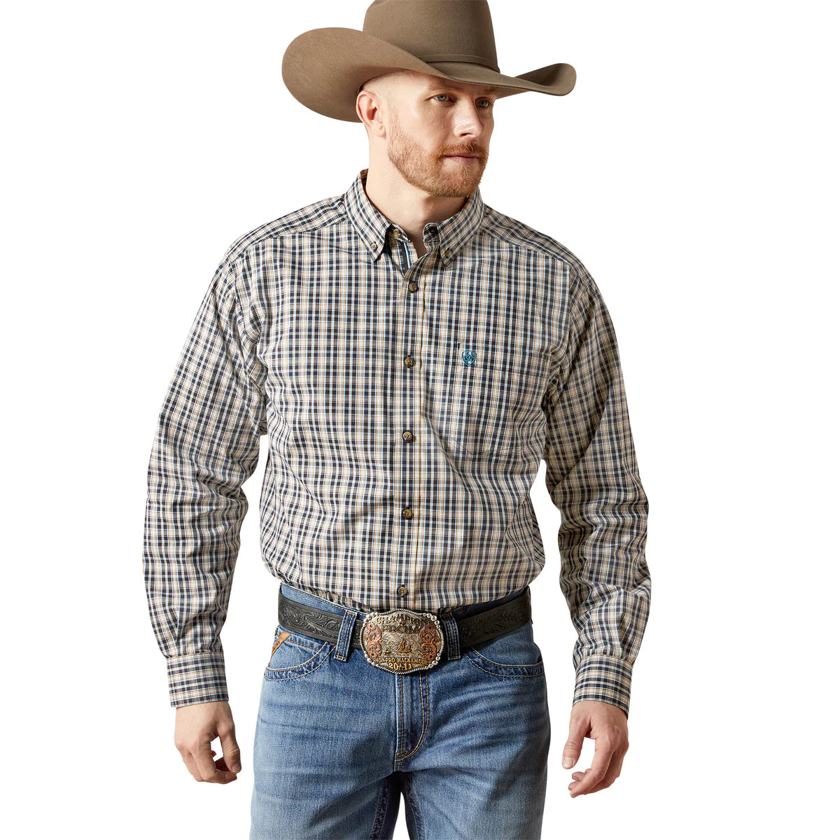 Ariat Mens Pro Series Tex L/S Shirt - Black - 10065775