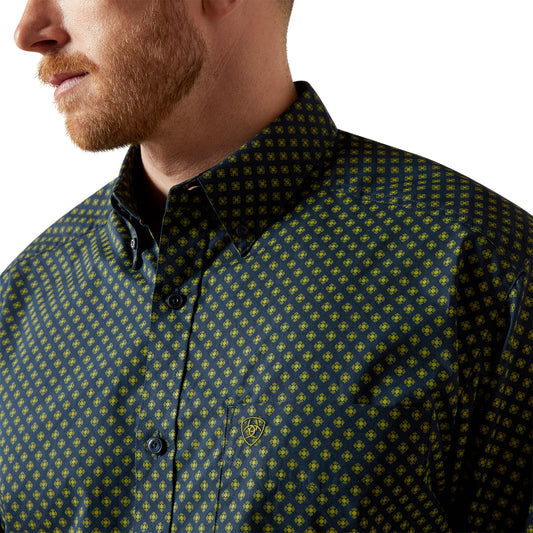Ariat Mens Waylon Classic Fit L/S Shirt - Navy - 10065790