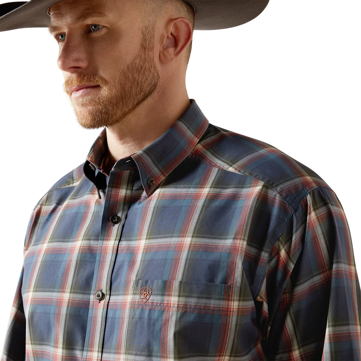 Ariat Mens Pro Series Ward L/S Shirt - Navy - 10065797