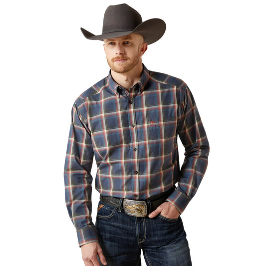 Ariat Mens Pro Series Ward L/S Shirt - Navy - 10065797