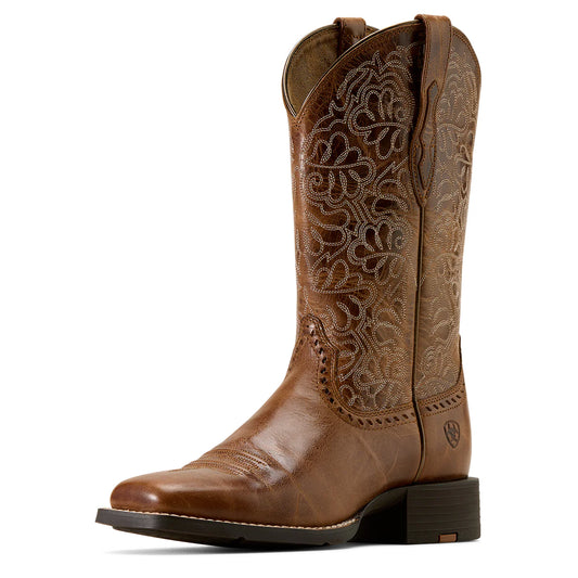 Ariat Ladies Round Up Remuda Wide Square Toe Boot - 10074322