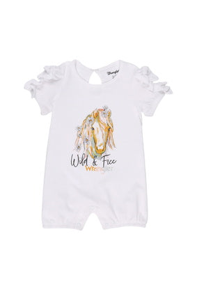 Wrangler USA Baby Girls Graphic Onesie - 112329232