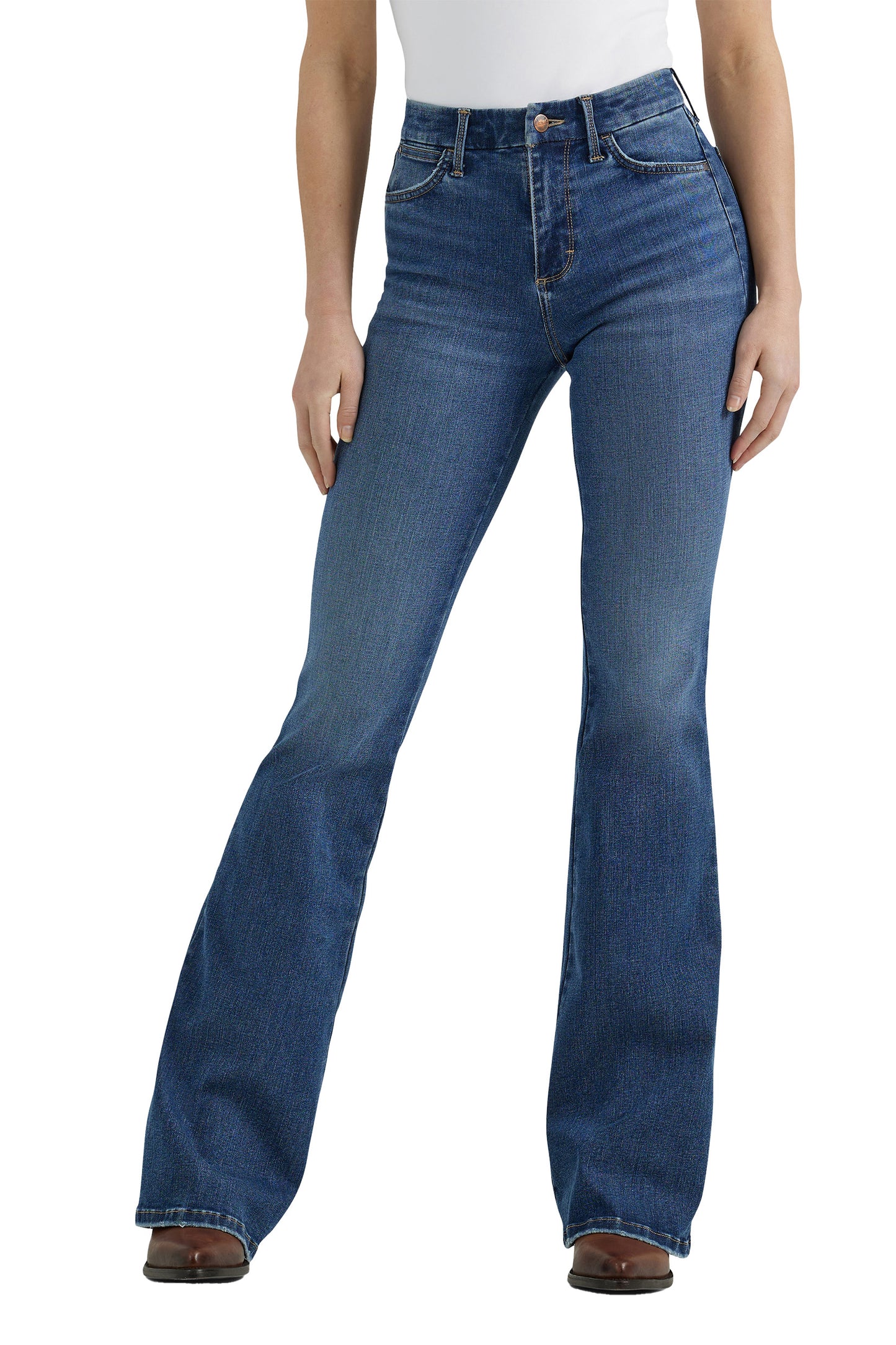 Wrangler Ladies Hi Rise Flare Jean - Lily - 112359281