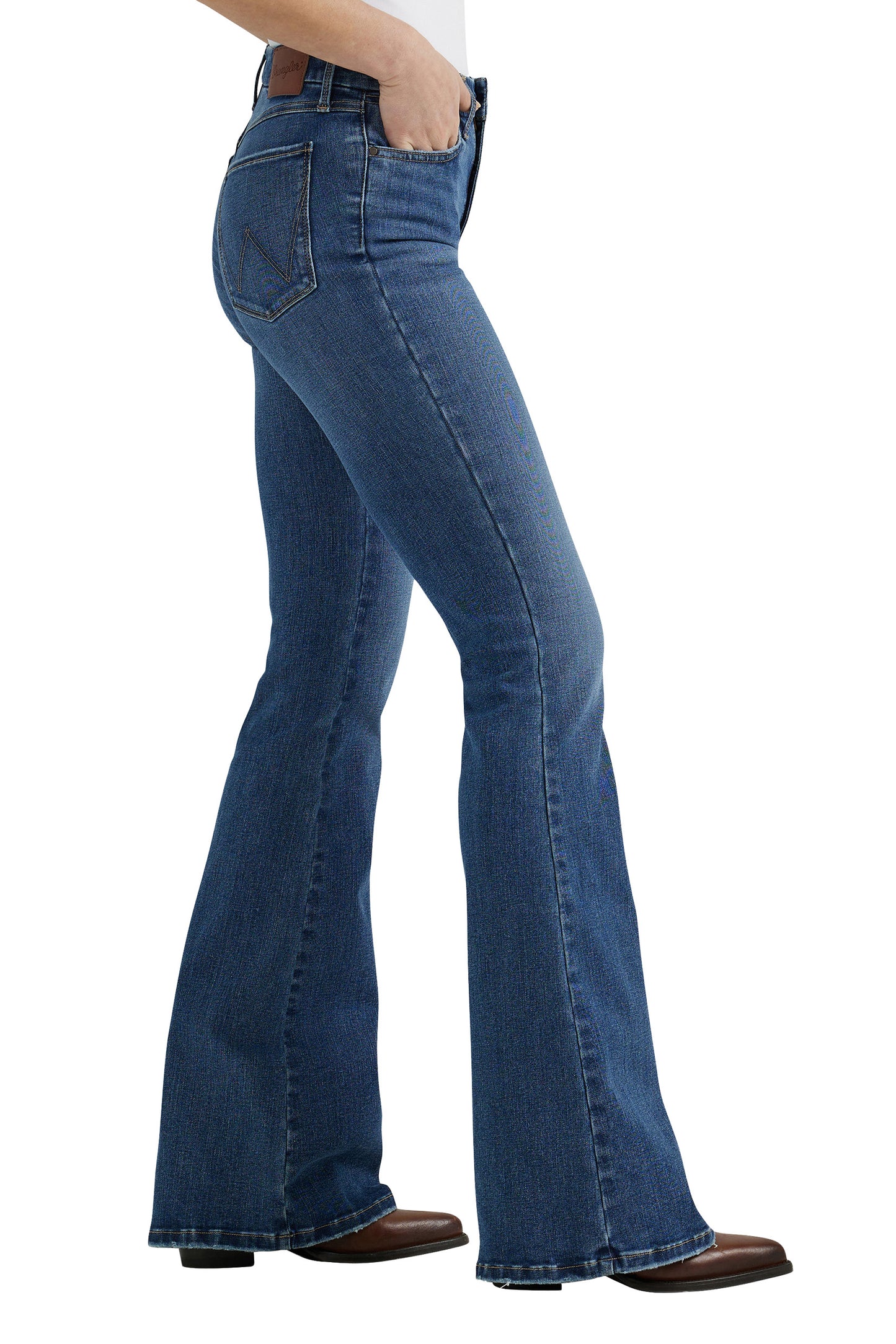 Wrangler Ladies Hi Rise Flare Jean - Lily - 112359281