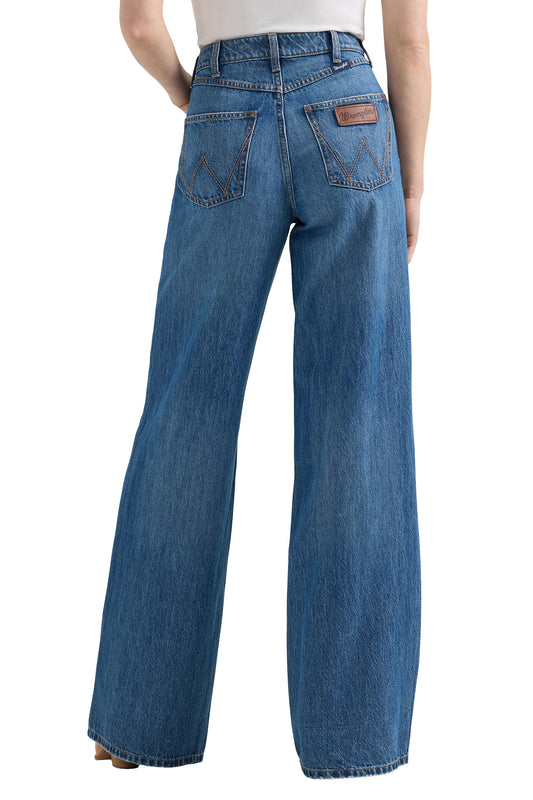 Wrangler USA Ladies Bailey High Rise Wide Leg Jean - 112359363