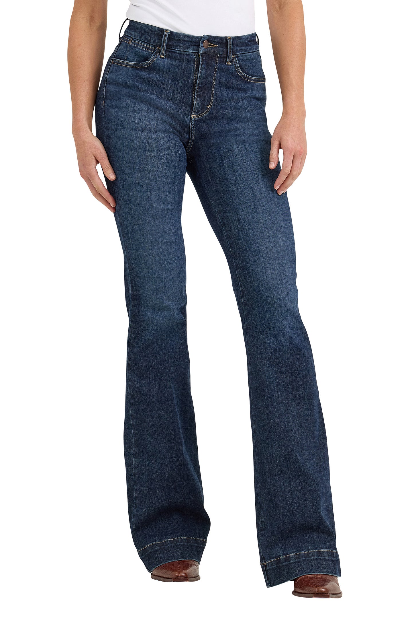 Wrangler Ladies Hi Rise Trouser Jean - Bespoke - 112367600