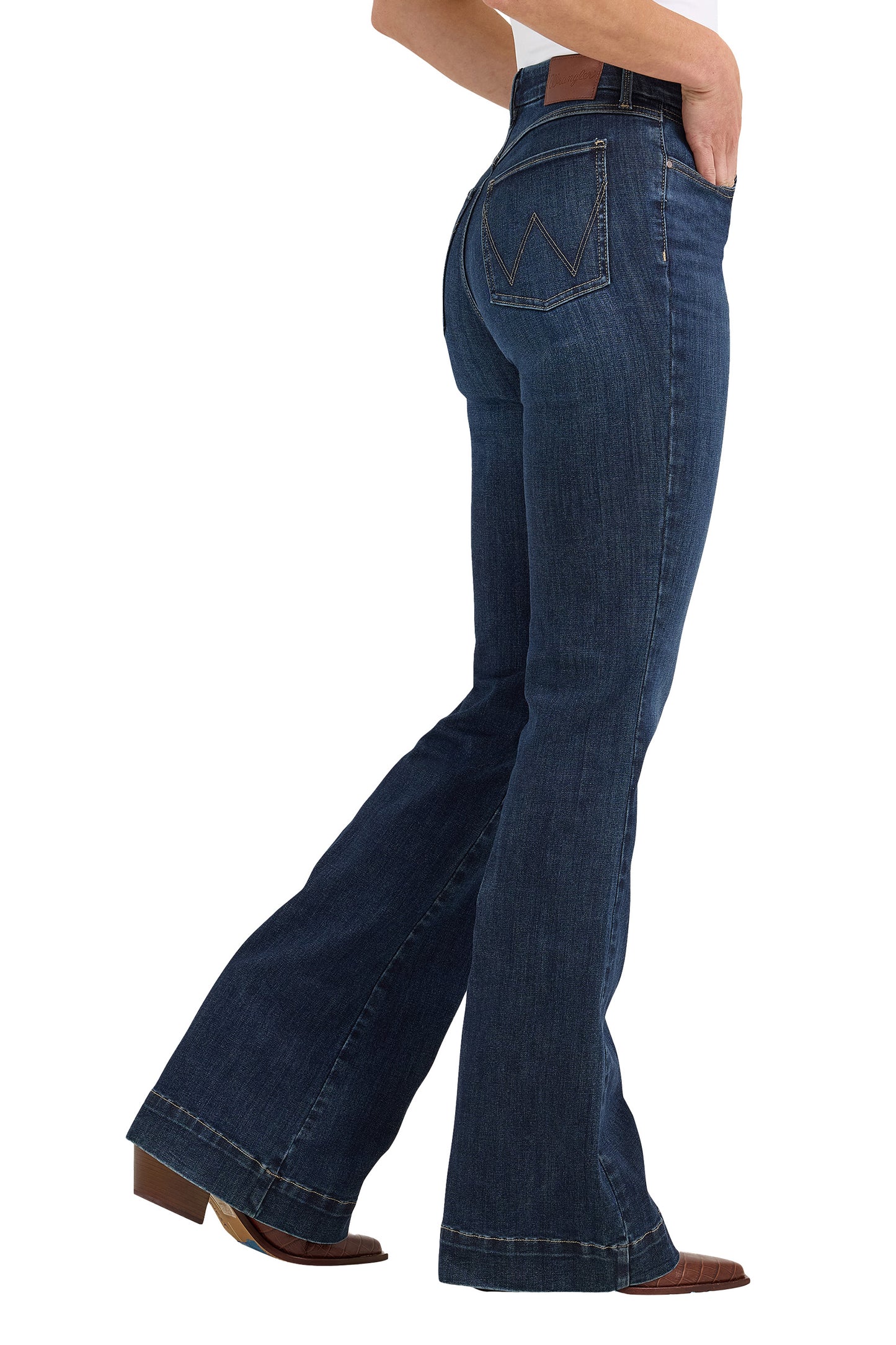 Wrangler Ladies Hi Rise Trouser Jean - Bespoke - 112367600