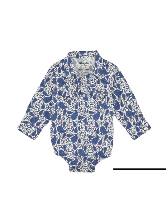 Wrangler USA Baby Boy Western L/S Romper - 112367742