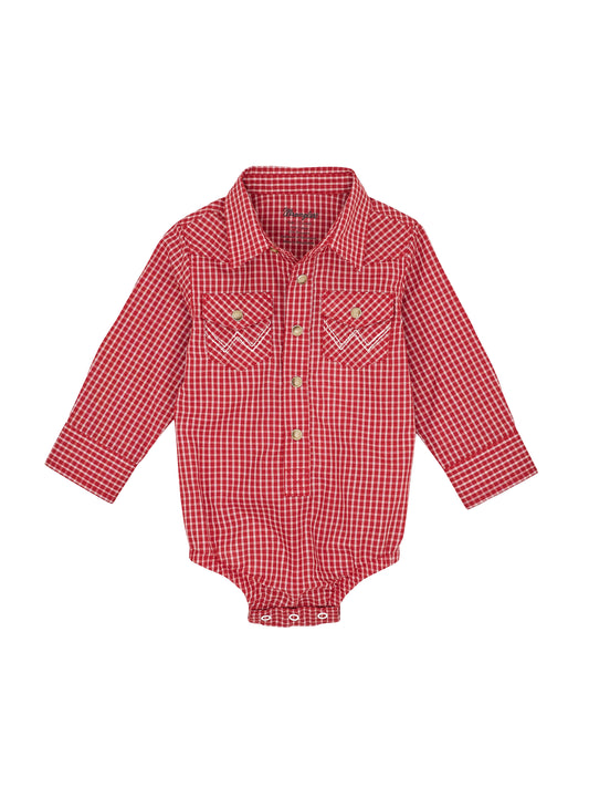 Wrangler USA Baby Western L/S Romper - 112367743