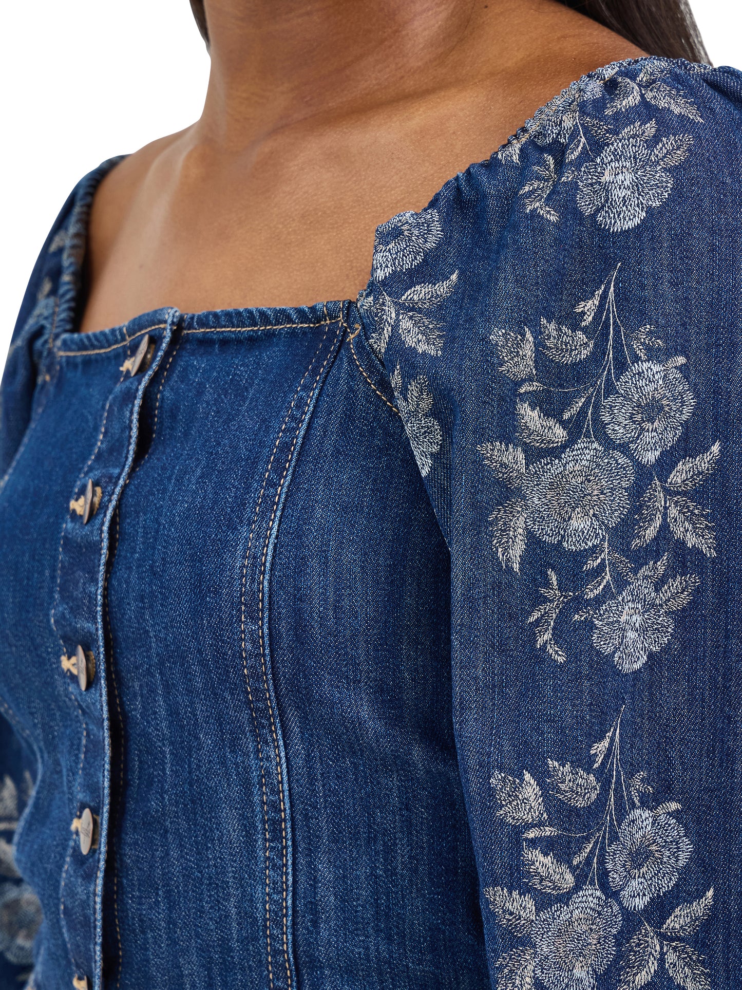 Wrangler Ladies Americana Denim L/S Blouse - 112368280