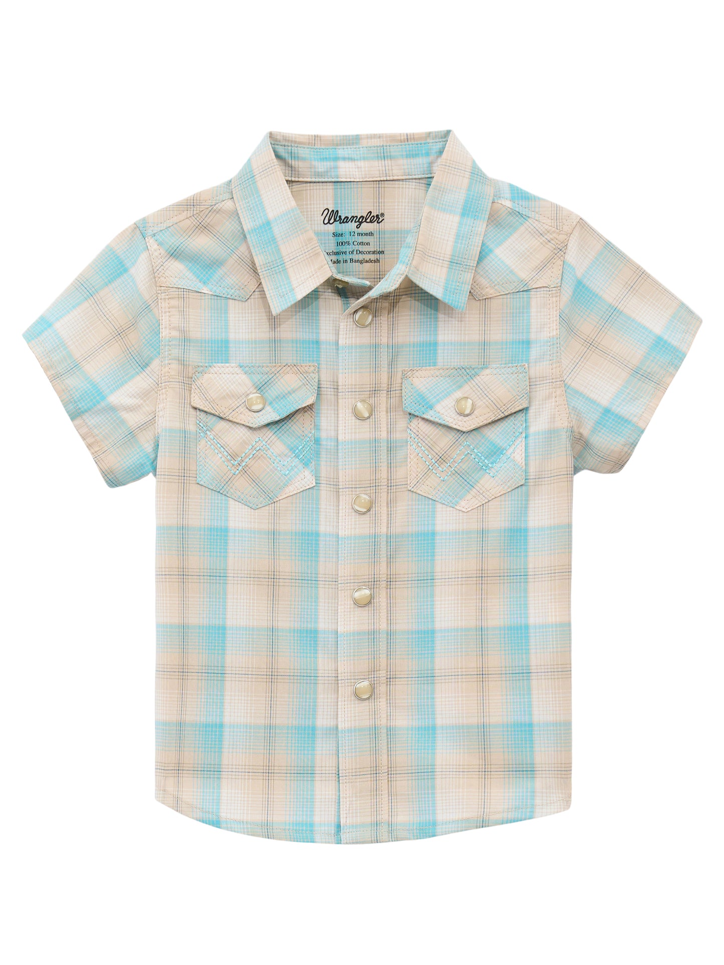 Wrangler USA Baby Boys Check S/S Shirt - 112378882