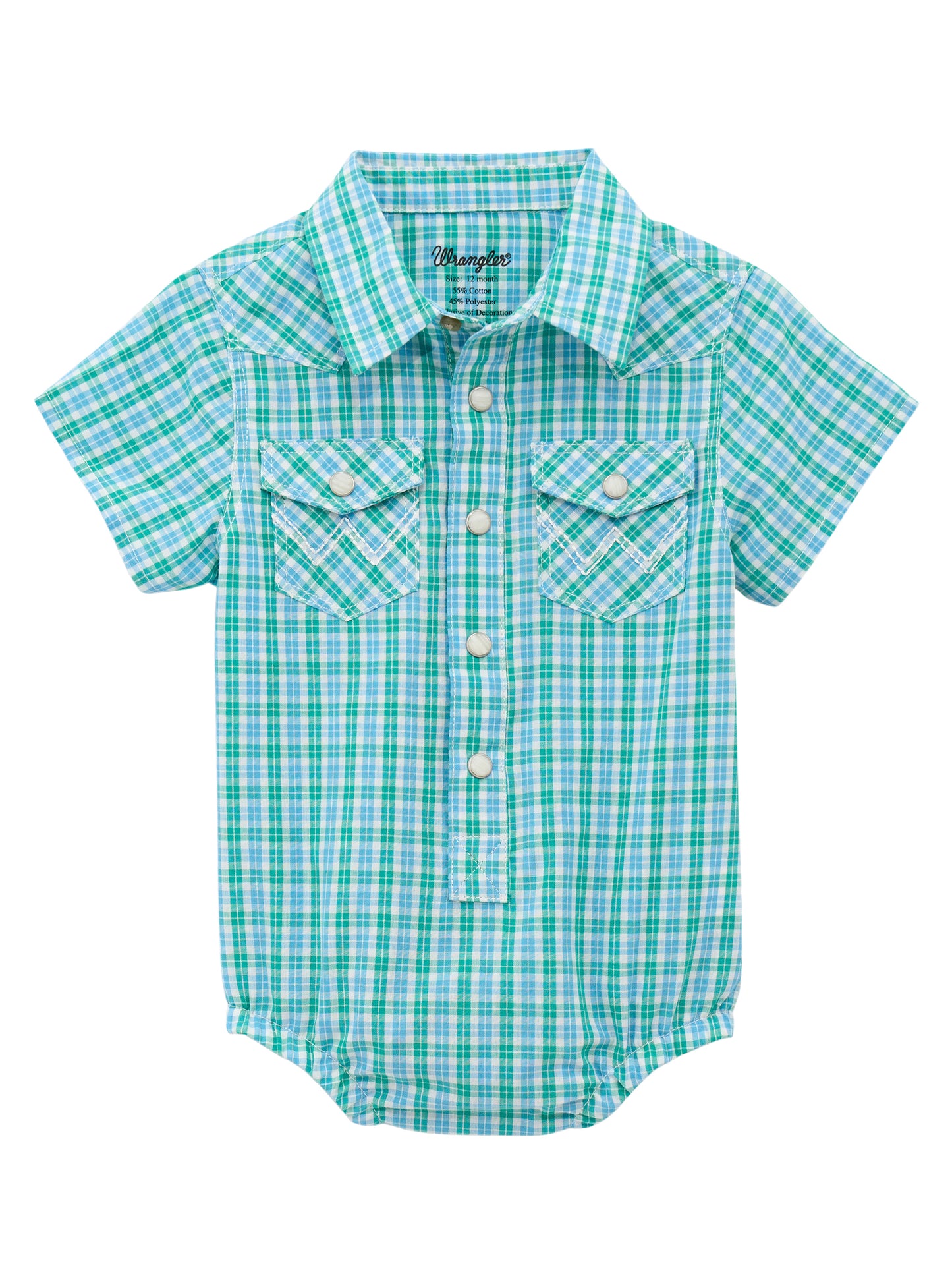 Wrangler USA Baby Boys Printed S/S Bodysuit - 112378885
