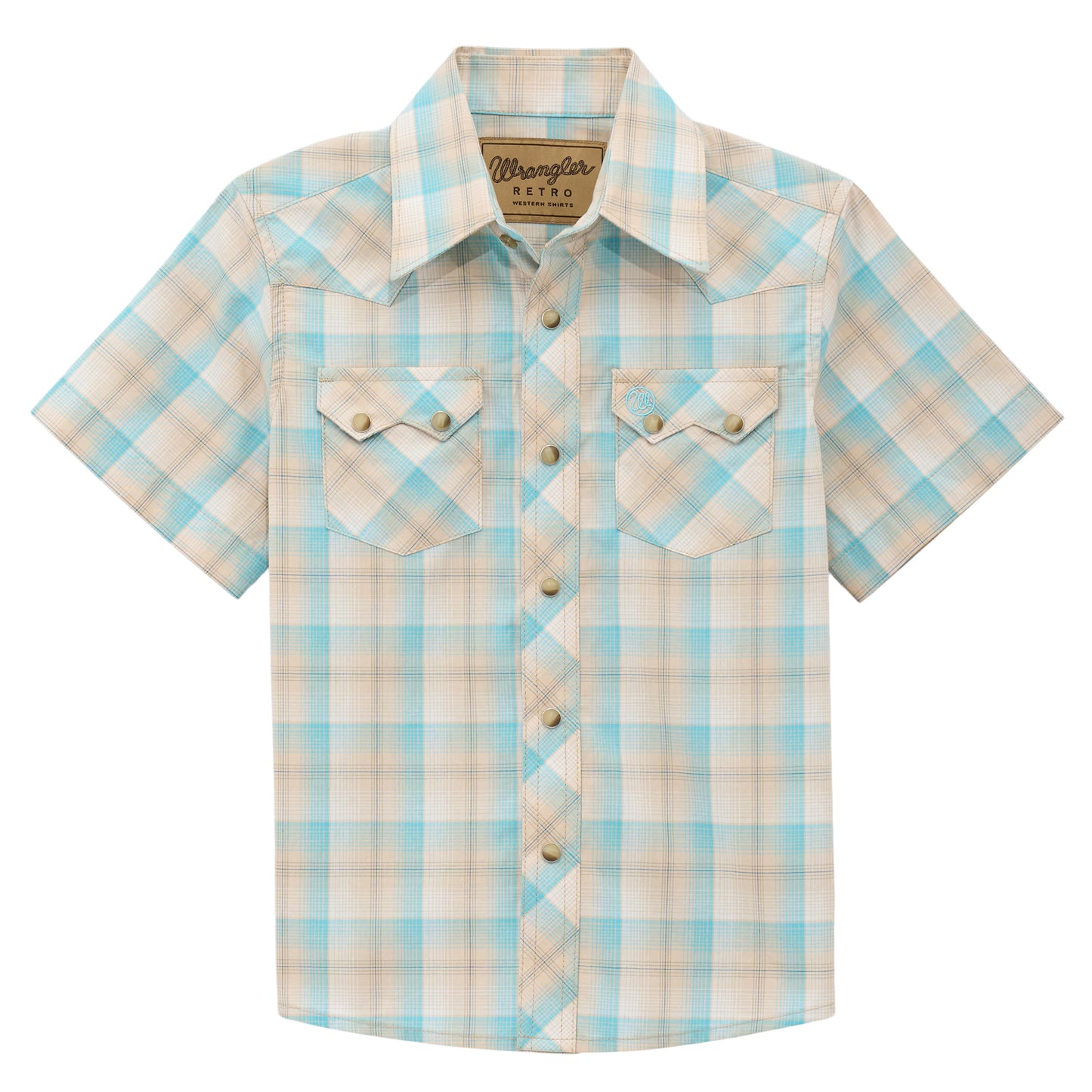Wrangler Boys Retro Check S/S Shirt - 112378921